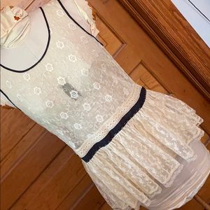 Anthropologie bought lace top. Almost new!